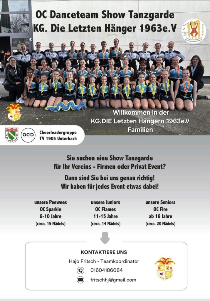 Flyer der Tanzgarde